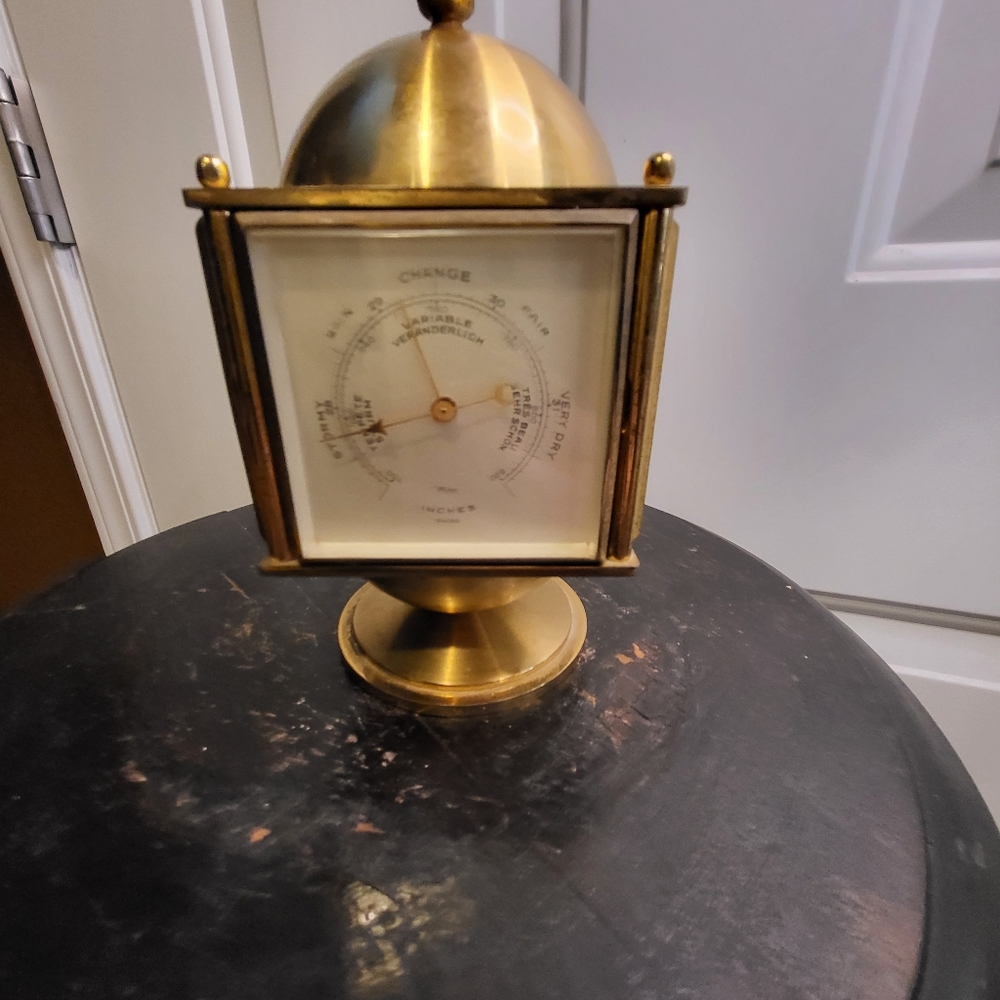 Relide Weather Station Clock 8 Days Imhoff Movement 15 Jewel - Picture 3 of 16